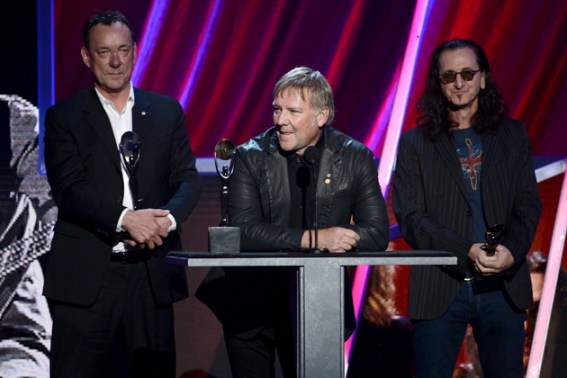 Rush finally gets their due: Neil Peart, Alex Lifeson, and Geddy Lee