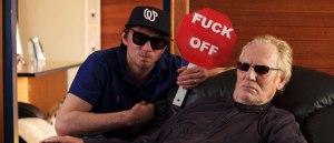 Director Bulger and his wary subject.