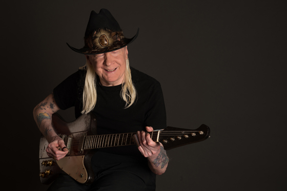 Johnny Winter today. Photo by Michael Weintraub for Sony.