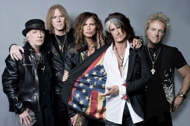Bloodbrothers - Aerosmith today: Brad Whitford, Tom Hamilton, Steven Tyler, Joe Perry, and Joey Kramer.
